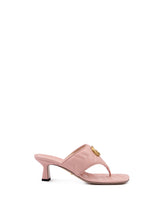 Gucci Mystic Pink Nappa Charlotte Leather Sandals -   -  Gucci.